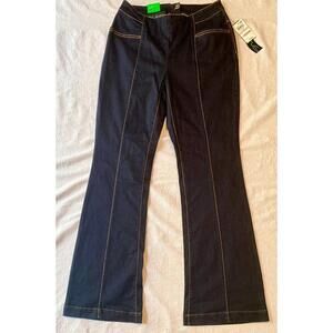 NWT INC international concepts flare leg curvy fit dark wash denim jeans